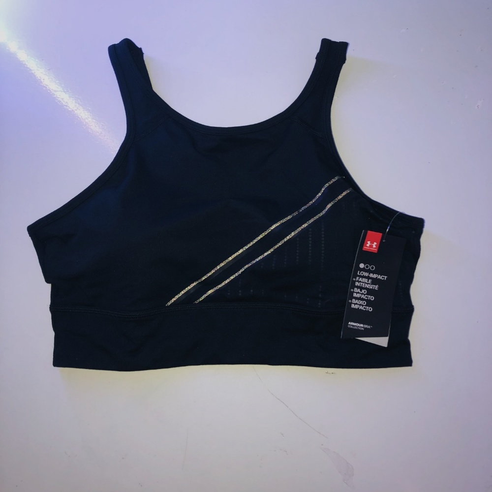 New Black Under Armor Sports Bra